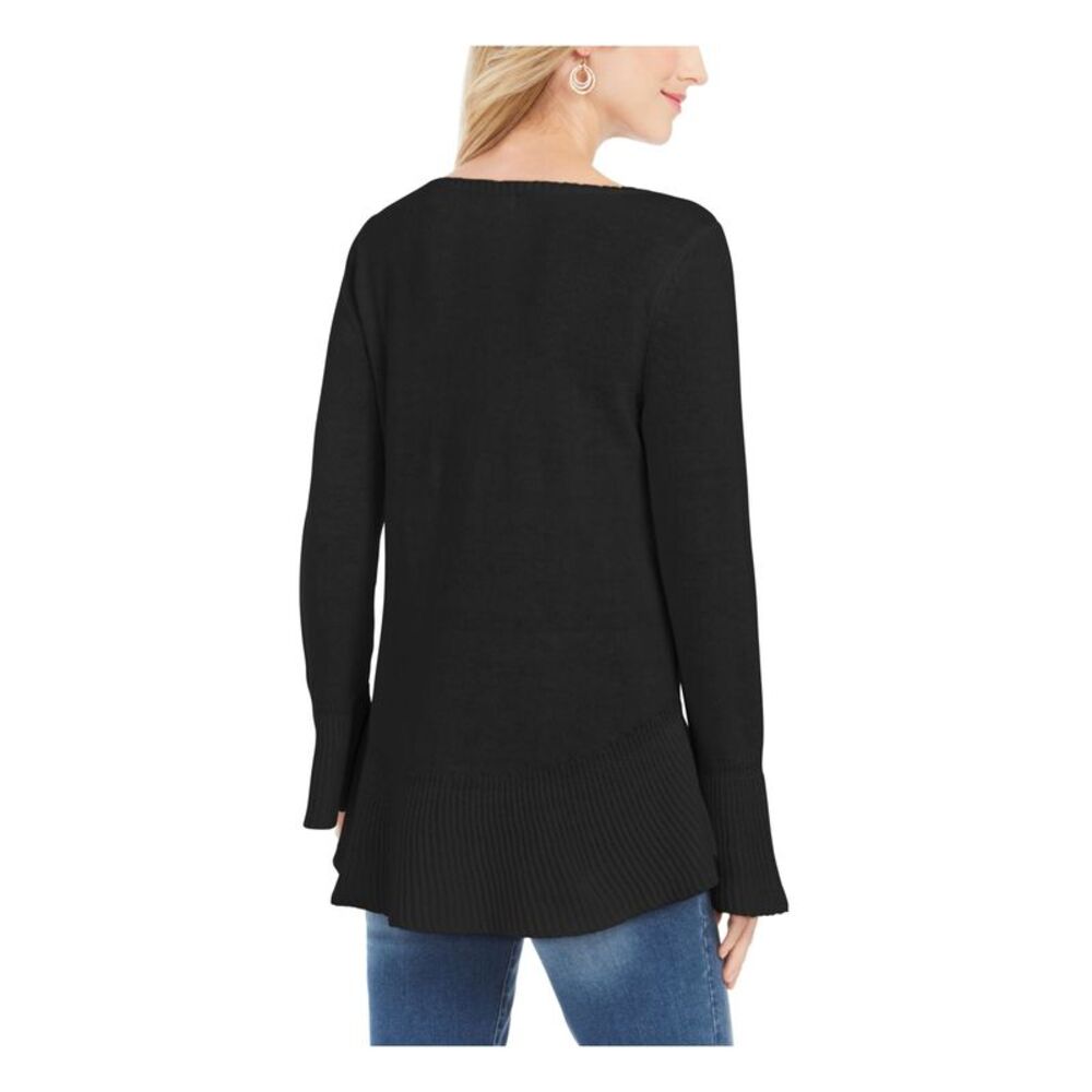 STYLE & COMPANY Womens Black Long Sleeve T-Shirt Petites Size: PP - Picture 2 of 4